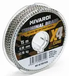 Mivardi pletená šnúra terminal x4 braid camo 15 m - 0,12 mm 8,95 kg