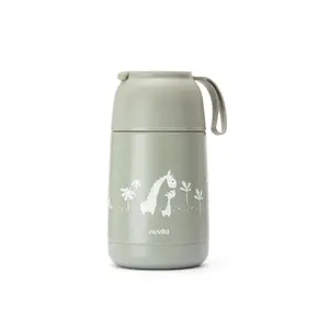Termoska se silikonovým držákem 620ml, Sage Green