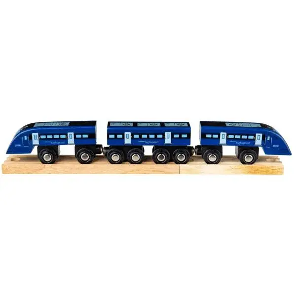 Bigjigs Rail Rychlík High Speed 1 modrý