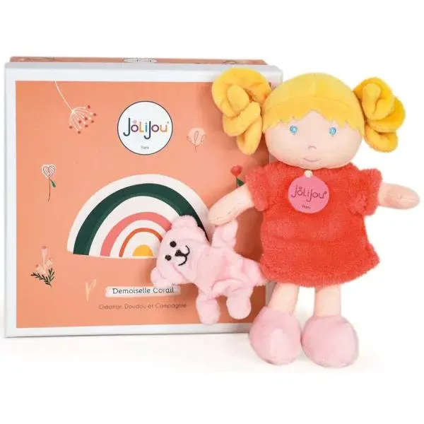 Doudou Jolijou Panenka Miss Coral 21 cm
