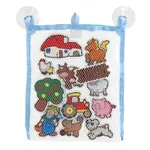 Vodolepky Moje první zvířátka farma pěnová sada se síťkou 12ks