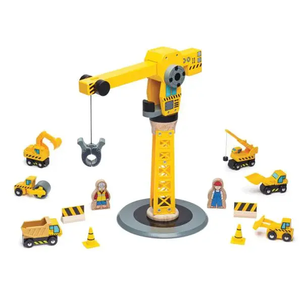 Bigjigs Rail Jeřáb a stavební stroje