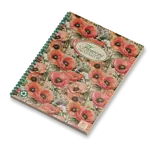 Kroužkový blok Pigna Nature Flowers - A4, čtverečkovaný, 135 listů, mix motivů