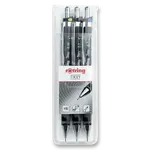 Sada mikrotužek Rotring Tikky Black - hrot 0,35, 0,5 a 0,7 mm