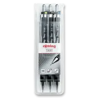 Sada mikrotužek Rotring Tikky Black - hrot 0,35, 0,5 a 0,7 mm