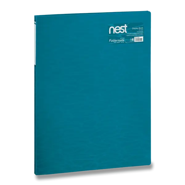 Katalogová kniha FolderMate Nest, A4, 20 fólií - modrá