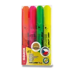 Zvýrazňovač Kores High Liner Plus - sada 4 barev