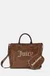 Kabelka Juicy Couture Iris Velvet hnědá barva, BIJIR8944WZC