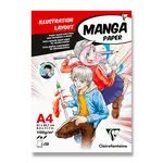 Blok Clairefontaine Manga Illustrations - A4, 50 listů, 100 g