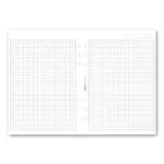 Poznámkový papír, čtverečkovaný - náplň A5 k diářům Filofax
