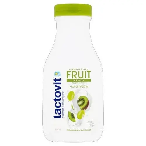 Lactovit Antioxidačné sprchový gél Kiwi a hrozno (Fruit Shower Gel) 500 ml