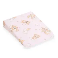 Povlak na dětský polštář -klin New Baby BASIC30x37 cm bear pink