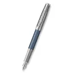 Plnicí pero Parker Sonnet Premium Metal Blue CT, 18K - hrot F