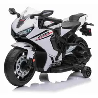 Elektrická Motorka HONDA CBR 1000RR, Licencované, 12V baterie, Plastová kola, bílá