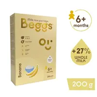 Beggs Mliečna rýžová kaša s banánom (200 g)