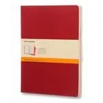 Sešity Moleskine Cahier XL, linkovaný, 3 ks, červené