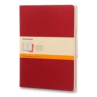 Sešity Moleskine Cahier XL, linkovaný, 3 ks, červené
