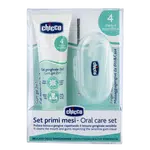 CHICCO Set zubní uklidňující gel a kartáček na prst s pouzdrem 4m+