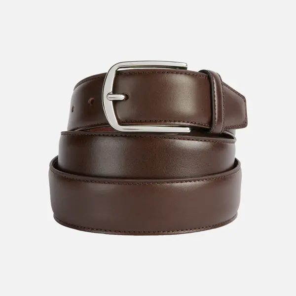 Hnědý pánský pásek Geox Belt - Pánské