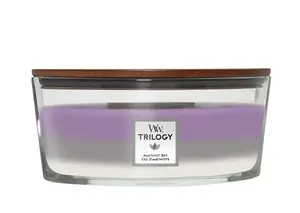 WoodWick Vonná svíčka loď Trilogy Amethyst Sky 453,6 g