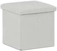 AUTRONIC taburet s úložným prostorem TAB-471 CRM6 krémový, manšestr