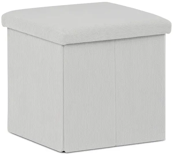 AUTRONIC taburet s úložným prostorem TAB-471 CRM6 krémový, manšestr