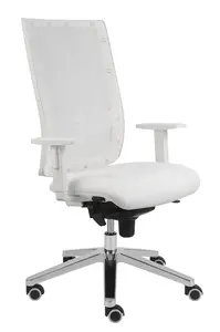 ALBA kancelářská židle KENT SÍŤ, TB-SYNCHRO bílá konstrukce