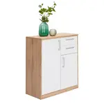 Xora KOMODA, bílá, dub wotan, 72/84/36 cm