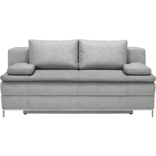 Novel BOXSPRINGOVÁ POHOVKA, textil, světle šedá