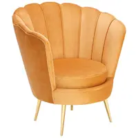 Xora KŘESLO, textil, barvy zlata, curry žlutá