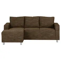 MID.YOU ROHOVÁ SEDAČKA, textil, hnědá