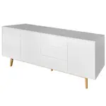 MID.YOU ŠIROKÁ KOMODA, dub, bílá, barvy dubu, 200/80/45 cm