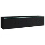 P & B NÍZKÁ KOMODA, černá, 140/30/33 cm