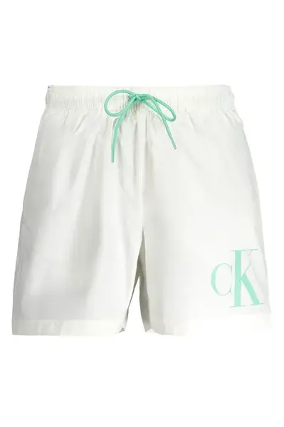 Bílé pánské koupací kraťasy Calvin Klein