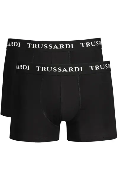 TRUSSARDI MEN'S BLACK BOXER