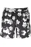KARL LAGERFELD BEACHWEAR SWIMSUIT BLACK MEN'S BOTTOM