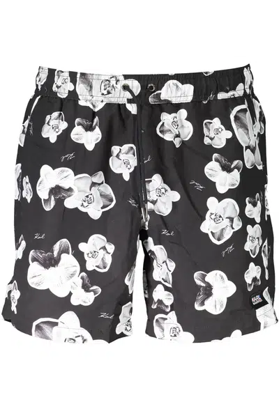 KARL LAGERFELD BEACHWEAR SWIMSUIT BLACK MEN'S BOTTOM