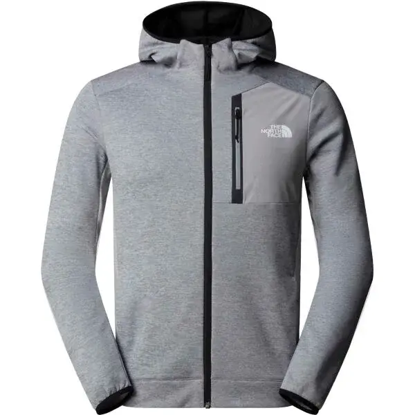 The North Face M MOUNTAIN ATHLETICS FLEECE FULL ZIP JAC Pánská flísová mikina, šedá, velikost