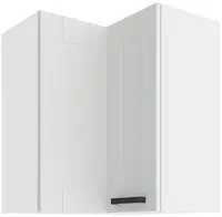 Horní rohová skříňka Luna 60x60 GN-72 2F (90°) Barva korpusu: Bílá, Barva dvířek: Bílá