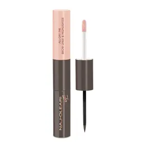 Naj-Oleari All-day Ink Brow Liner & Highlighter dlouhotrvající barva a rozjasňovač na obočí - 03 brunettes 2,8 ml + 3,1 ml