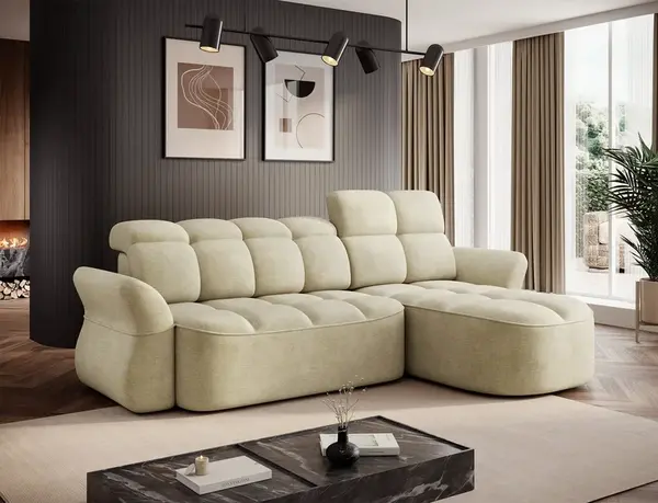 Sedací souprava Beneth Provedení: Pravá varianta, látka: Monolith 04