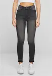 Dámské džíny Skinny Fit černé/seprané