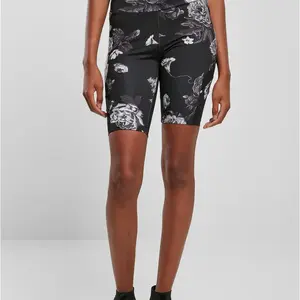 Dámské kraťasy High Waist Tech Mesh AOP Cycle Shorts darkflower