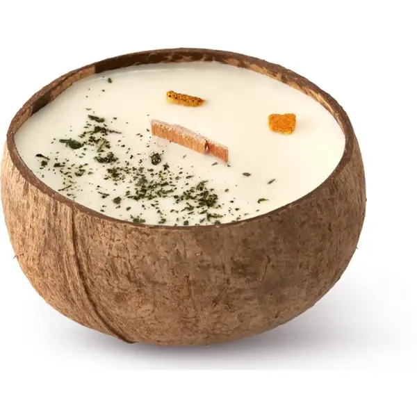 Tropicandle Lemon & Mint vonná sviečka s dreveným knotom 350 ml