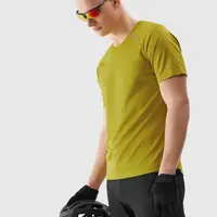 Men's Cycling Quick-Drying T-Shirt 4F - Yellow