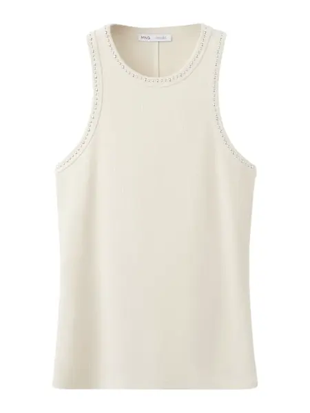 MANGO Top 'LEX'  šedobiela