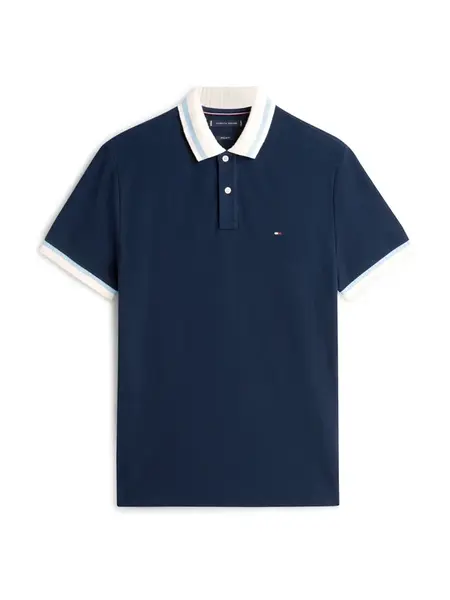 TOMMY HILFIGER Tričko  modrá / svetlomodrá / biela