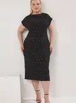 Trendyol Curve Kokteilové šaty  čierna