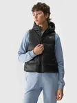 Women's down vest with synthetic down filling 4F