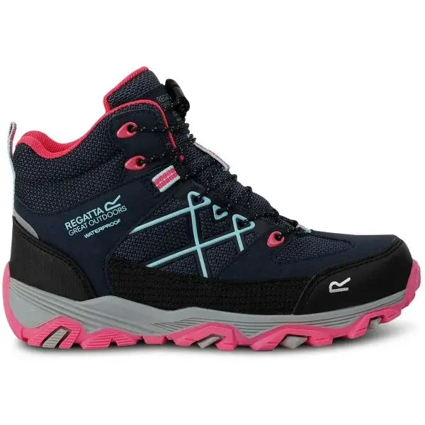 REGATTA OUTDOORS SAMARIS III KIDS Detská treková obuv, tmavo modrá, veľkosť